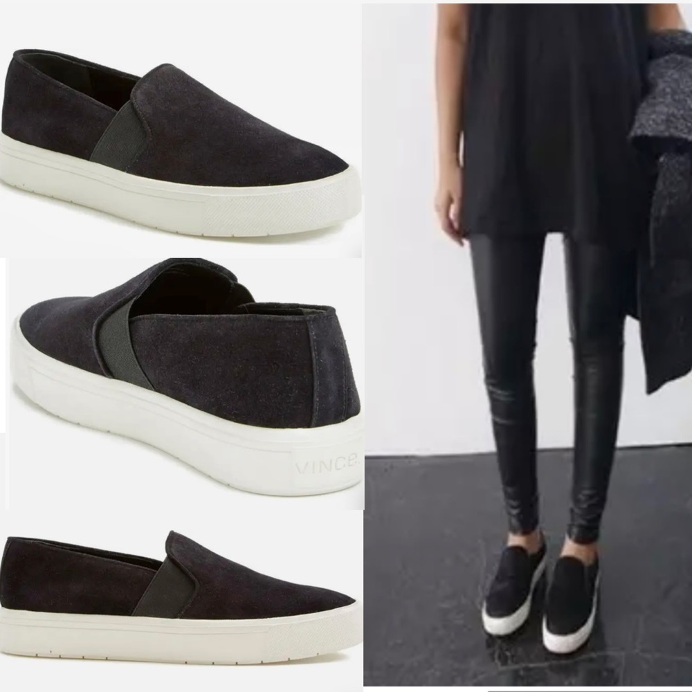 Vince Berlin 6 Slip On Suede Sneaker